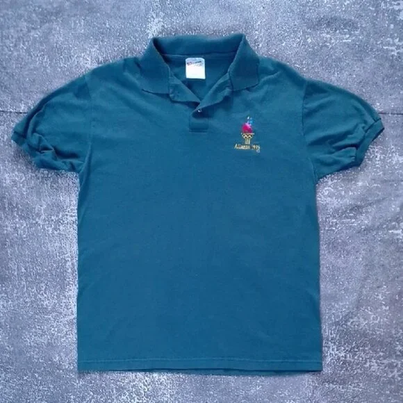 VINTAGE 1996 ATLANTA OLYMPIC SUMMER GAMES POLO UNISEX - Picture 4 of 5